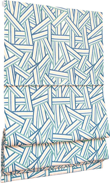 Изображение товара Римская штора Delfa Мини Digital Printed Sedef СШД-01М 562/012 (48x160, синий/бирюзовый)
