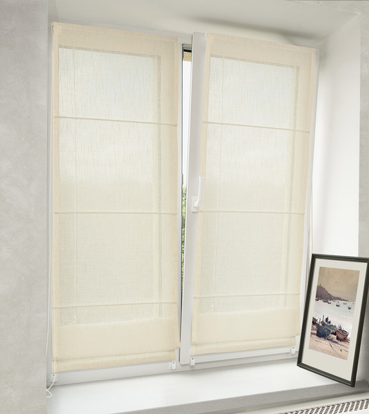 Изображение товара Римская штора Delfa Мини Armur Desenli Vual СШД-01М 560/001 (52x160, бежевый)