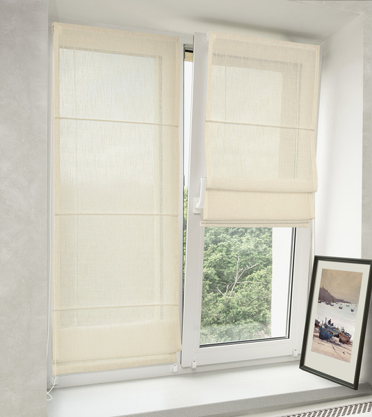 Изображение товара Римская штора Delfa Мини Armur Desenli Vual СШД-01М 560/001 (62x160, бежевый)