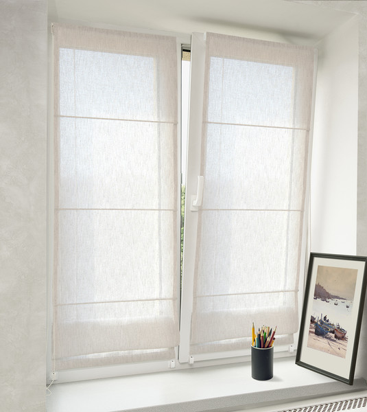 Изображение товара Римская штора Delfa Мини Armur Desenli Vual СШД-01М 560/002 (48x160, светло-серый)