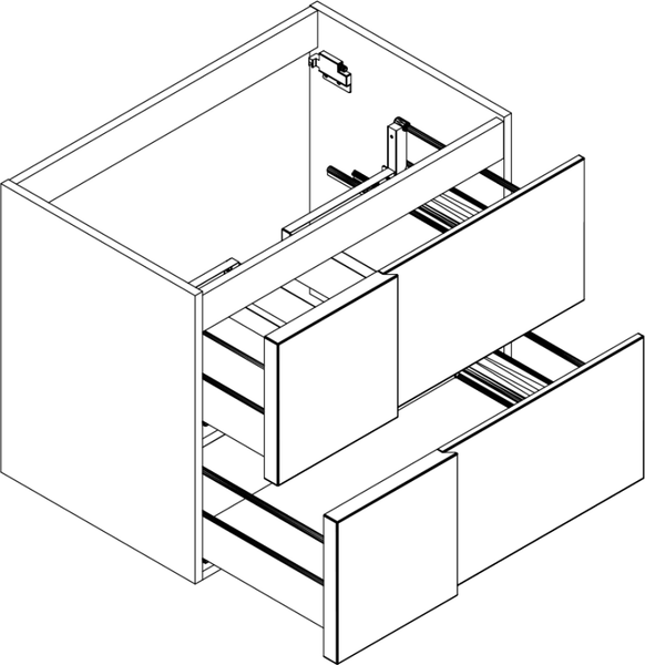 Изображение товара Тумба с умывальником Lauter Nelli 90 (бело-серый п/мат/бело-серый)