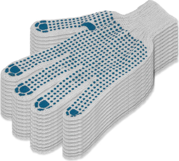 Изображение товара Перчатки защитные СибрТех 67717 (6 пар, 4 нити)