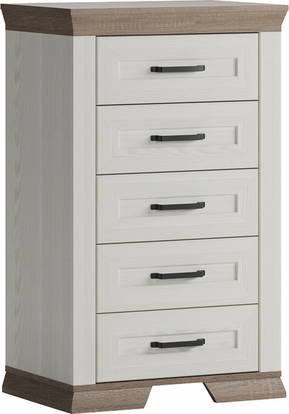 Изображение товара Комод Black Red White Marselle KOM5S (ясень снежный/дуб сонома темный/ясень снежный)