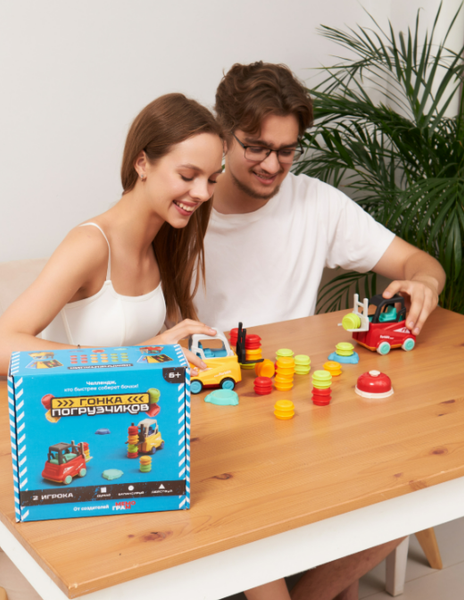 Изображение товара Настольная игра Мемограм Гонка погрузчиков / МГ018-1