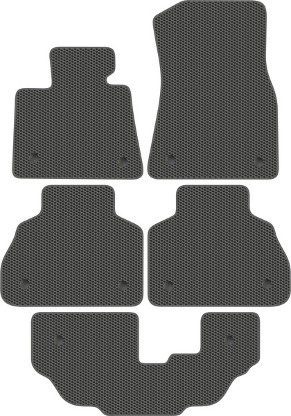Изображение товара Комплект ковриков для авто Alicosta 2239_1_сер для BMW X7 I SUV 7 мест/G07 2018-н.в. (EVA соты, серый)
