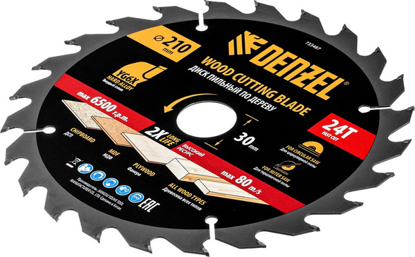 Изображение товара Пильный диск Denzel 733487