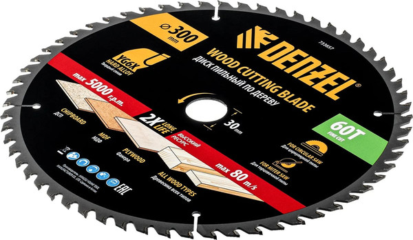 Изображение товара Пильный диск Denzel 733657