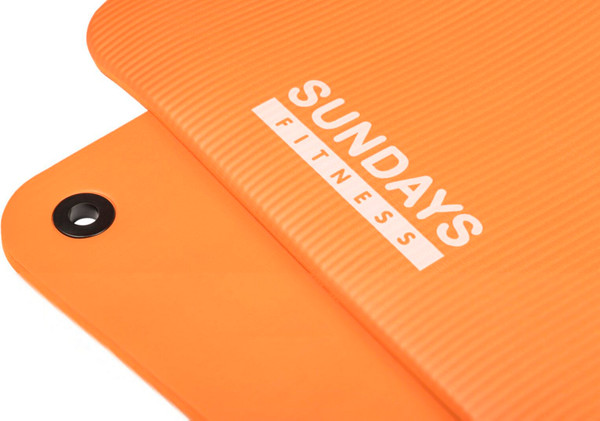 Изображение товара Набор для фитнеса Sundays Fitness Фитбол IR97402-65 + Коврик 1.5см IR97506 (фиолетовый, оранжевый)