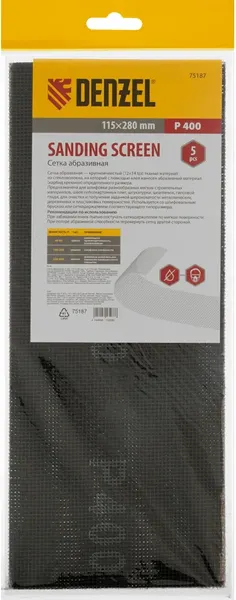 Изображение товара Набор сеток абразивных Denzel 75187 (5 шт)