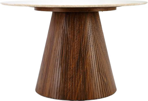 Изображение товара Обеденный стол Halmar Pireus 120 (травертин/орех)