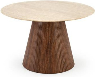 Изображение товара Обеденный стол Halmar Pireus 120 (травертин/орех)