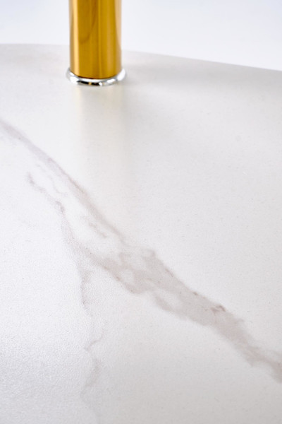 Изображение товара Журнальный столик Halmar Ducat (белый мрамор/прозрачный/золото)