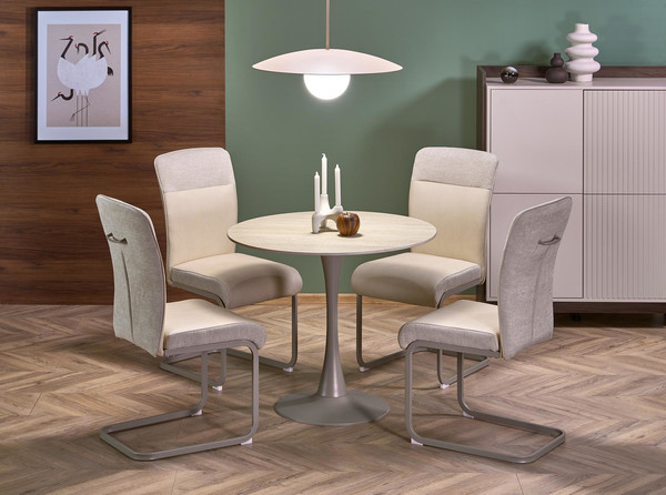 Изображение товара Обеденный стол Halmar Tolio 90 (травертин/кашемир)