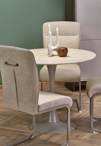 Изображение товара Обеденный стол Halmar Tolio 90 (травертин/кашемир)