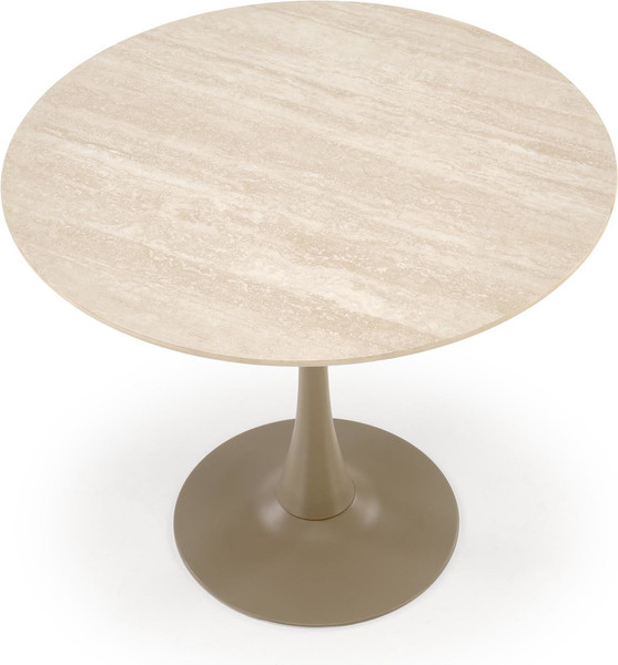 Изображение товара Обеденный стол Halmar Tolio 90 (травертин/кашемир)