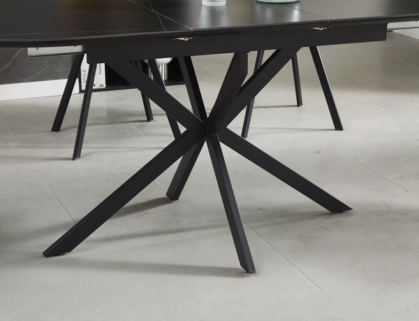 Изображение товара Обеденный стол Signal Gaston Ceramic 140-180x100 (черный/черный)