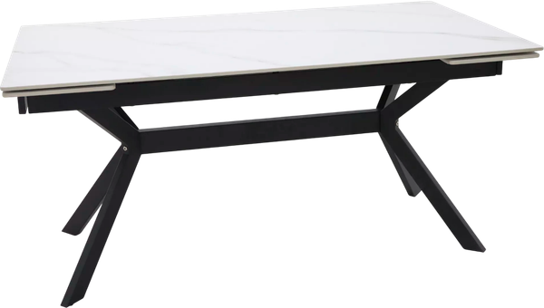 Изображение товара Обеденный стол Signal Imperia 160-220x90 (белый/черный)