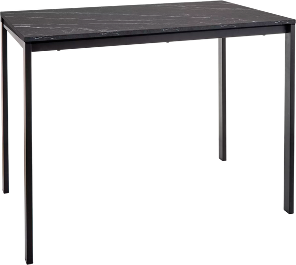 Изображение товара Обеденный стол Signal Mario 100x60 (эффект черного мрамора/черный)