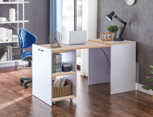 Изображение товара Компьютерный стол Signal Duo (дуб/белый)
