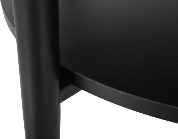 Изображение товара Журнальный столик Signal Ella B 60x45 (эффект белого мрамора/черный)