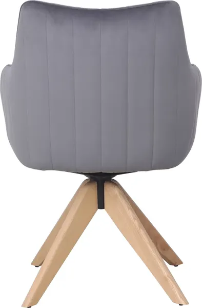 Изображение товара Стул Signal Azalia D (Velvet Bluvel 14 серый/дуб)