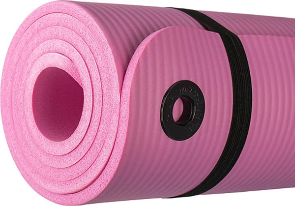 Изображение товара Набор для фитнеса Sundays Fitness Фитбол IR97402-65 + Коврик 1см IR97506 (фиолетовый, розовый)