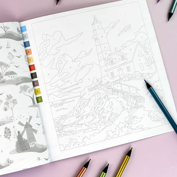 Изображение товара Раскраска-антистресс Феникс+ Пейзажи / 70422