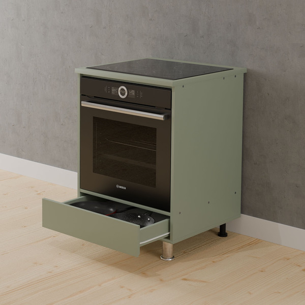 Изображение товара Шкаф под духовку Dipriz Малага 1 ящ. №7 без крышки / Д.70159.1 (зеленый самшит)