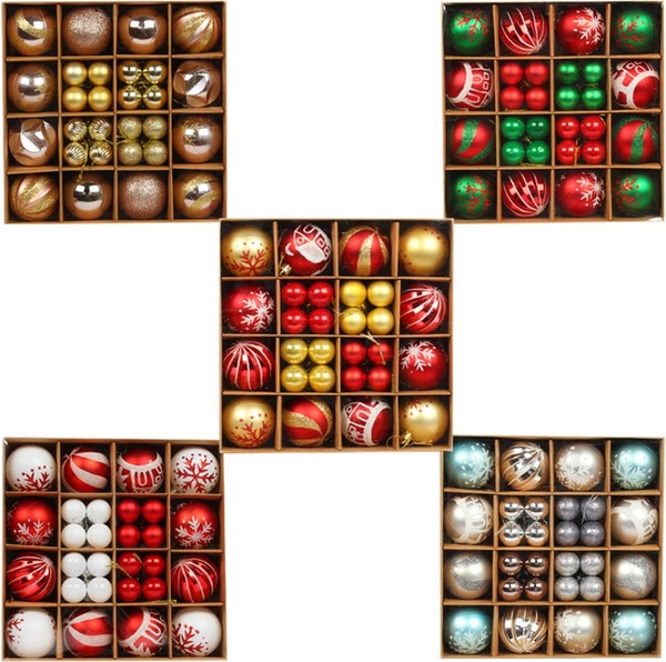 Изображение товара Набор шаров новогодних Winter Fun 640500395A (44шт, красный/белый)