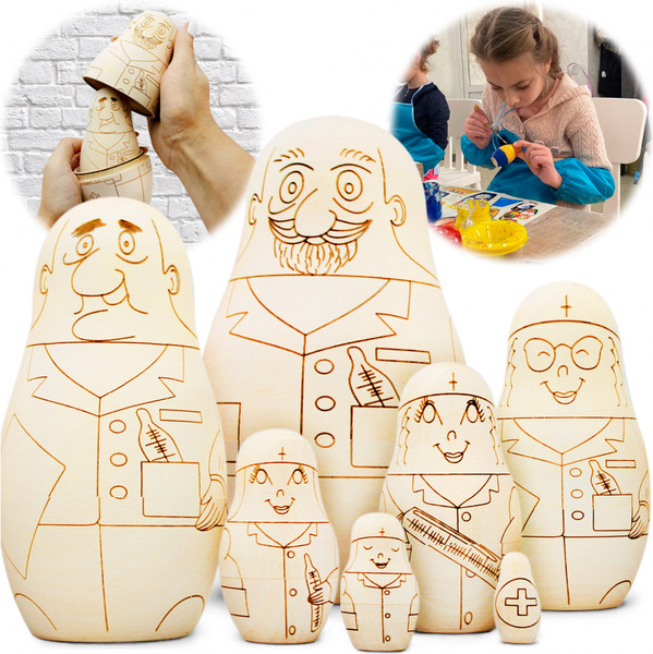 Изображение товара Набор заготовок для творчества Брестская Фабрика Сувениров Раскраска. Доктор / blank7_doc