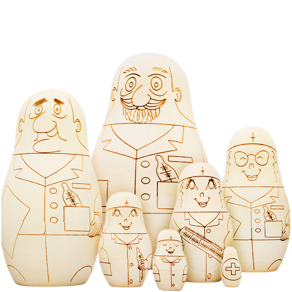 Изображение товара Набор заготовок для творчества Брестская Фабрика Сувениров Раскраска. Доктор / blank7_doc