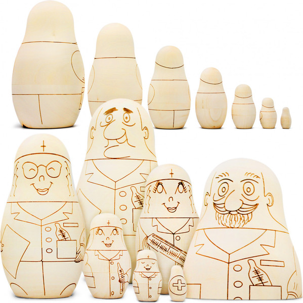 Изображение товара Набор заготовок для творчества Брестская Фабрика Сувениров Раскраска. Доктор / blank7_doc