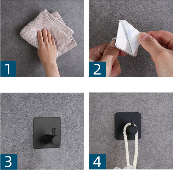 Изображение товара Набор крючков Saniteco 6407001004A (черный)