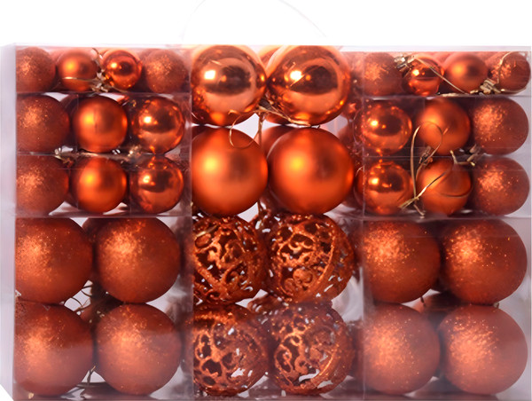 Изображение товара Набор шаров новогодних Winter Fun C0003853I (100шт, бронзовый)