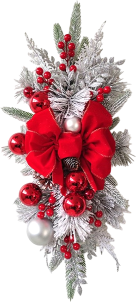 Изображение товара Венок Winter Fun C0013921A (красный)