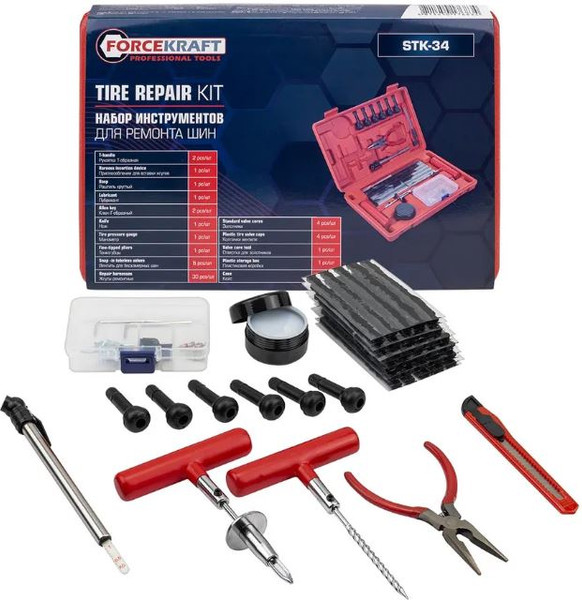 Изображение товара Ремкомплект для шин ForceKraft FK-STK-34 (65711)