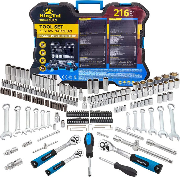 Изображение товара Универсальный набор инструментов KingTul KT-38841 Euro (65812)