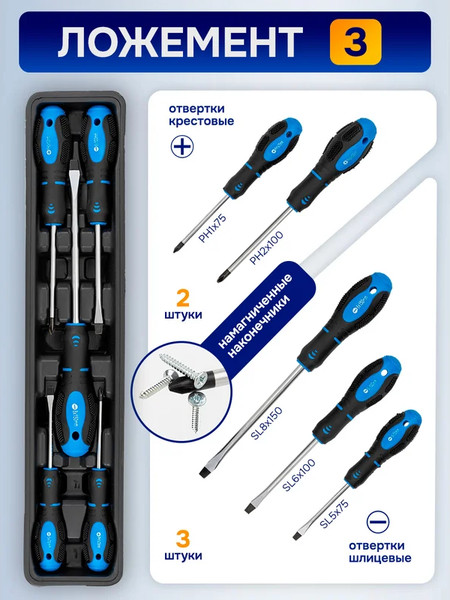 Изображение товара Универсальный набор инструментов KingTul KT-4087C (65813)