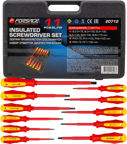 Изображение товара Набор отверток Forsage F-20712 (65809), (11шт)