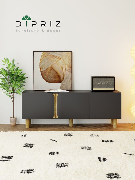 Изображение товара Тумба Dipriz Ola ТВ 3 дв / Д.50176.2 (графит)