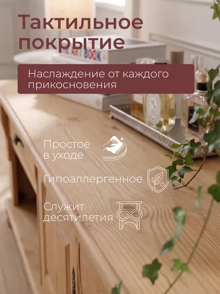 Изображение товара Тумба Dipriz Susanna ТВ 1дв 2 ящ / Д.50218.2 (сосна/бейц Отто)