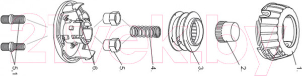 Изображение товара Головка триммерная Denzel 96316