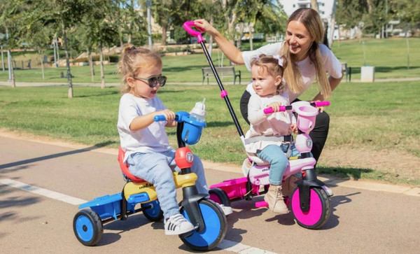Изображение товара Трехколесный велосипед с ручкой Smart Trike Breeze S. Unicorn Smartrike / 6053300