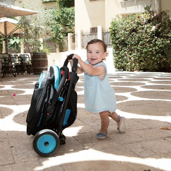 Изображение товара Трехколесный велосипед с ручкой Smart Trike STR3 / 5021833 (голубой)