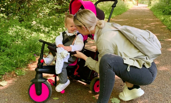 Изображение товара Трехколесный велосипед с ручкой Smart Trike STR3 / 5021733 (зеленый)