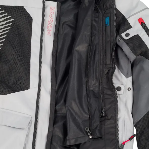 Изображение товара Мотокуртка BERING Bakundu BTV831-XL (XL, серый/черный/красный)