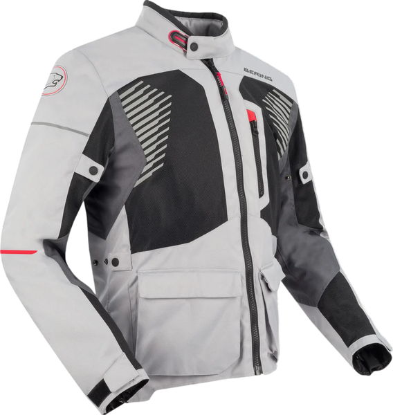 Изображение товара Мотокуртка BERING Bakundu BTV831-XL (XL, серый/черный/красный)