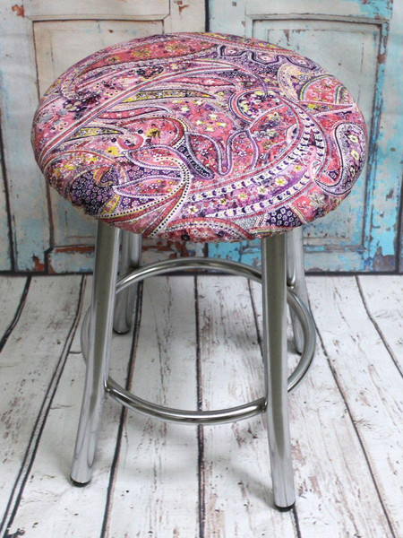 Изображение товара Чехол на табурет MATEX Concept Line Огурцы / 51-558 (розовый/фиолетовый)