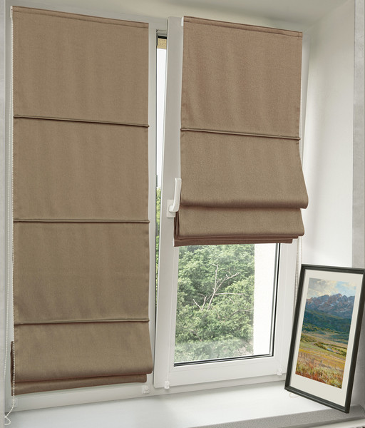 Изображение товара Римская штора Delfa Мини Cunda СШД-01М 553/134 (43x160, бежевый)