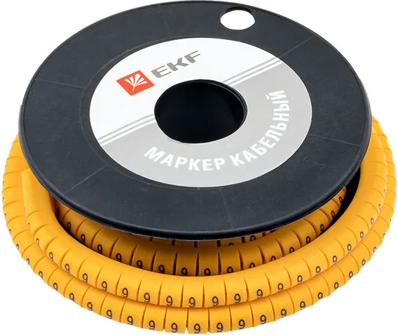 Изображение товара Маркер кабельный EKF PROxima plc-KM-2.5-9 (1000шт)